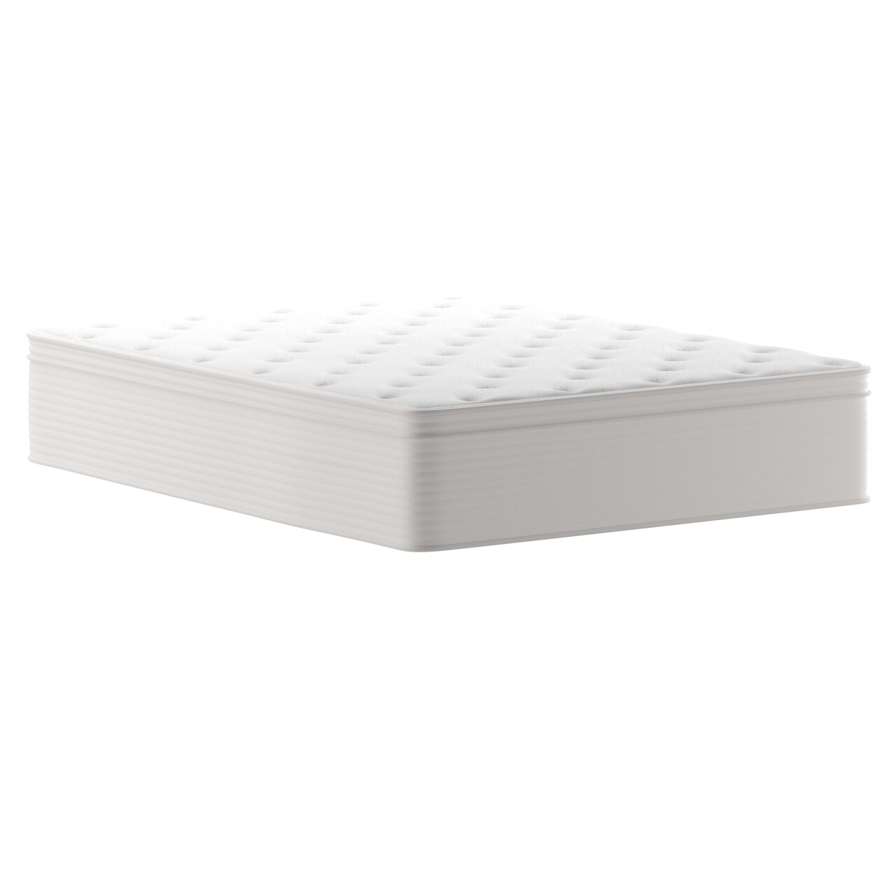 Merrick Lane Vienna 14" Premium Comfort Euro Top Hybrid Pocket Spring and Memory Foam Mattress in a Box with Reinforced Edge Support